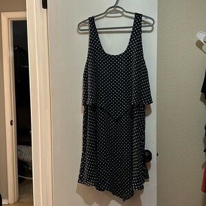 Jules & Leopold navy polka dot dress